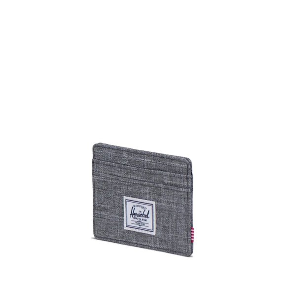 NWT - Herschel Supply Company Charlie Cardholder Wallet in Raven Crosshatch - Picture 3 of 15